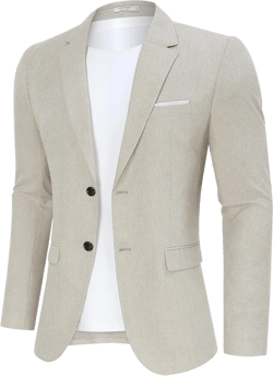 TURETRENDY Men's Casual Blazer Sport Coat Lightweight Two Button Business Jackets