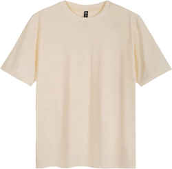 Mr.Color Mens Fashion T Shirt Solid Cotton Basic Tees Tops Casual Short Sleeve Crewneck Vintage Tshirts for Men Women Beige, X-Large