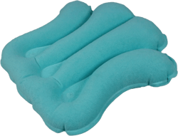 ObboMed® HB-1200N Luxury Inflatable Terry Cloth Shell Spa Neck Support Bath Pillow with 4 Suction Cups for Bathtub, Hot tub, Jacuzzi, Whirlpool, Home Spa tub – Color : Tiffany Blue Hb-1200n