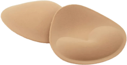 Boobles! Foam Triangle Bra Inserts and Swimsuit Pads Medium Beige