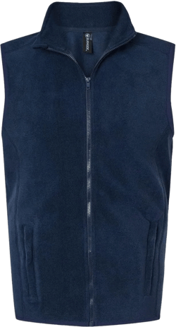 Burnside Polar Fleece Vest, L, Navy