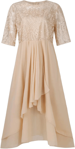 Wedding Duest Dresses for Women,2024 Summer Elegant Lace Patchwork Party Dress,Trendy Irregular Hem Formal Dress