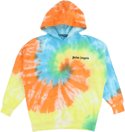 Palm Angels Multicolour Tie Dye Oversized Logo Hoodie
