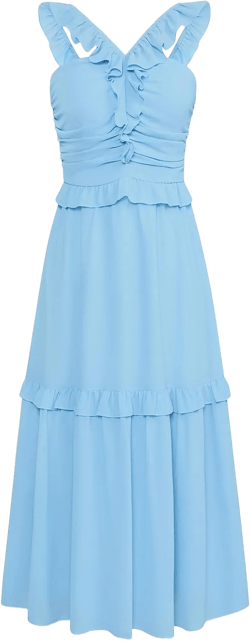 GRACE KARIN Women’s Summer Boho Floral Tiered Dress Strap A Line Swing Flowy Midi Dress Ruffle Beach Wedding Guest Dress