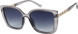 JOOX Polarized Oversized Sunglasses Womens, Trendy Square Cateye Design Shades with UV400 Protection and Metal Chian Temples