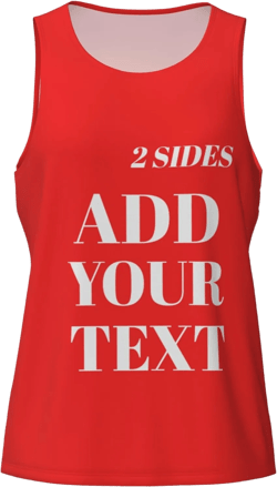Custom Mens Tank Top Customized Tank Tops for Men Women Personalized Your Photo Logo Text Sleeveless Shirt Red XX-Large