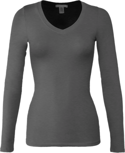 Bozzolo Women's Basic V-Neck Warm Soft Stretchy Long Sleeves T Shirt at Amazon Women’s Clothing store