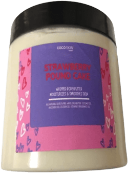 WHIPPED BODY BUTTER MOISTURIZER (Lemon Pound Cake)