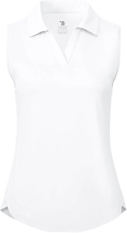 BGOWATU Women's Sleeveless Golf Polo Shirts Collared V Neck Tennis Tank Tops UPF 50+ Quick Dry Lightweight : Clothing, Shoes & Jewelry