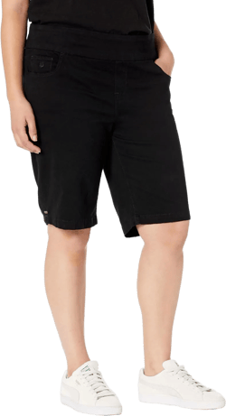 Gloria Vanderbilt Women's Amanda Pull on Bermuda Short 12 Black-ds