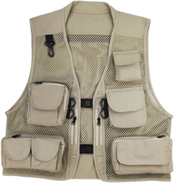 Cuticate Mesh Fly Fishing Vest with Multi Pockets Photography Breathable Lightweight Utility Vest Waistcoat Coat for Men Women Outdoor Camping
