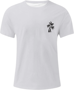 WENKOMG1 Graphic Tshirts Shirt for Men Printed Solid Color Casual Tee Shirt Summer Short Sleeve Loose Fit Tees, Polo Shirt for Men T Shirts Mens Golf Shirts Hawaiian Shirt(Light Gray 5,3X-Large)