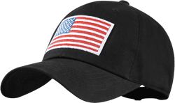 IIN American Flag Baseball Cap for Men Women Low Profile USA Army Tactical Operator Military Plain Dad Hat One Size Flag-black