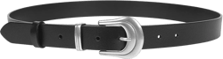 Women's Belt Black Belt with Gold Buckle Western Belts for Women Black Leather Belt Retro Waist Belts