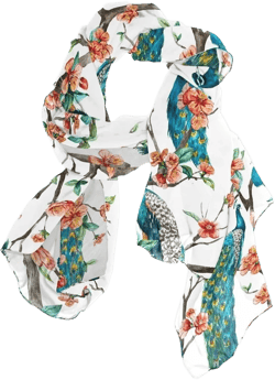 Fashion Custom Women Long Silk Scarf Shawl Wrap Stole Multi 7