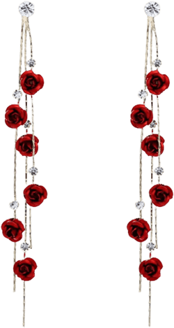 Flower Earrings for Women Flower Dangle Earrings Spring Earrings Pink Yellow Red Rose Flower Earrings Spring Jewelry Accessories