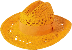 Women Summer Wide Brim Hat Hand-Woven Beach Hats Outdoor Sunshade Hats Paper Straw Hat Orange