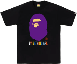 BAPE COLORS BY BATHING APE TEE (BLACK)