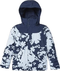 Burton Youth Girls' Hart 2L Insulated Snow Jacket Small Dress Blue/Ballad Blue Camellia