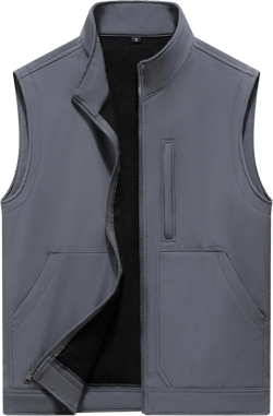 VtuAOL Men's Lightweight Softshell Vest Outdoor Quilted Vest Sleeveless Jacket for Travel Hiking Golf