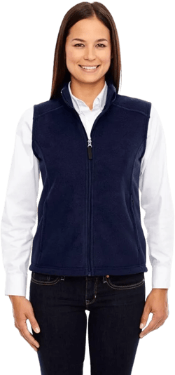 Ash City Core 365 Ladies Journey Fleece Vest, XS, Classic Navy 849