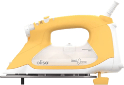 Oliso ProPlus Smart Iron Yellow: 1800W Ceramic Soleplate, Automatic Shut-Off, Vertical Steam, Anti-Drip, 12.7oz Water Tank