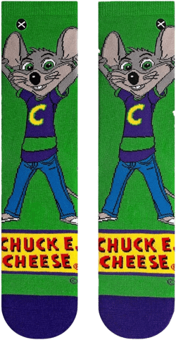 Odd Sox, Chuck E Cheese, Funny Novelty Socks, Large