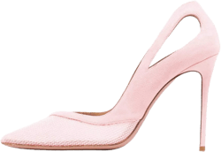 FSJ Women Comfy Pointed Toe Stiletto High Heel Mesh Pumps Slip on Dressy Ladies Date Shoes Size 4-15 US 8 Pink