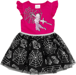 Marvel Spider-Man Spider-Gwen Ghost Spider Little Girls Tulle Dress Purple / Black 6