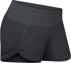 Women Stylish Lightweight Running Workout Volleyball Mesh Liner Shorts X-Small Black
