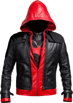Replica Style Red Hood Men's Faux Leather Jacket + Vest (Black, fencing Jacket) X-Small 02a - Red-black-red - With Polyster Lining