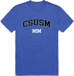 California State University San Marcos Cougars Mom Tee T-Shirt - Royal, X-Large at Amazon Women’s Clothing store