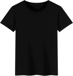 Men's Crewneck Cotton Blending Short Sleeve Regular-Fit Solid Color Workout T Shirts Cool Moisture-Wicking Tee Top US SIZE 4XL Asia 5XL Black