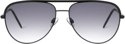 Men&#39;s Shiny Metal Aviator Sunglasses - Original Use&#8482; Black: Scratch-Resistant, UV Protection, Polycarbonate Lens