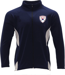 Arza Sports Men's Track Jacket South Korea Color Navy Blue/White Medium Blue