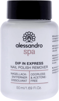 Spa Dip in Express Nail Polish Remover by Alessandro for Women 1.69 oz Nail Remover
