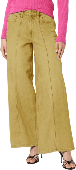 Plus Size Wide Leg Jeans for Women High Waist Relaxed Fit Classic Baggy Flare Jeans Denim Pants 2023 XX-Large Plus Yellow
