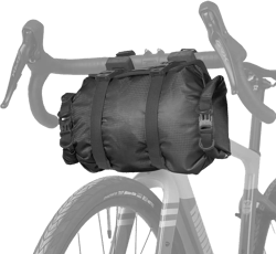 Rhinowalk Bike Handlebar Bag Bicycle Front Tube Bag Lightweight Waterproof Roll Bag 12L with Shoulder Strap for Mountain Road Bike Cycling Accessories(Black)