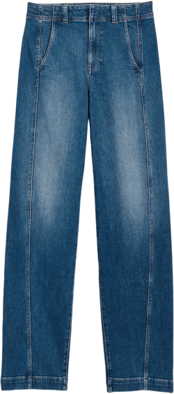 Petite Tapered Denim Trousers