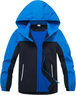 Waterproof Kids Rain Jackets With Hood,Lightweight Toddler Raincoat For Boys Girls,Kids Clothes Windbreaker Jacket 7-8 Years Blue Navy