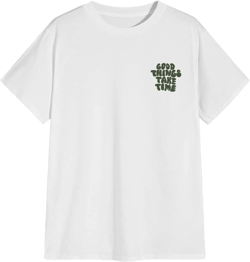 Make a Statement in Style White Men's Slogan Graphic Tee