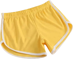 Yubnlvae Flash Deals Today Workout Shorts Women Beach Short Pants Casual Sport Shorts Summer Elastic Waist Athletic Workout Yoga Shorts, XX-Large, #B-yellow