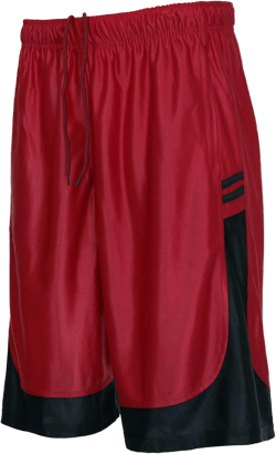 StyLeUp Men's Active Athletic Mesh Basketball Gym Shorts (Stripe R 4X)