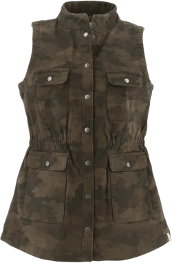 Old Ranch Brands Women's Barnwell Vest - Olive Print, Size Large