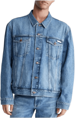 Calvin Klein Men's Denim Jacket Tinted Ck Stone Medium