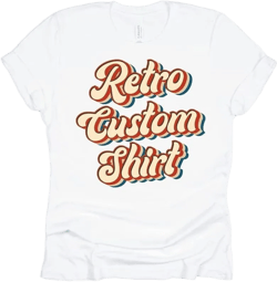 Custom T Shirts Add Your Text Custom Shirt for Men Customized T Shirts Unisex Cotton Personalized T Shirts Adult 3X-Large White