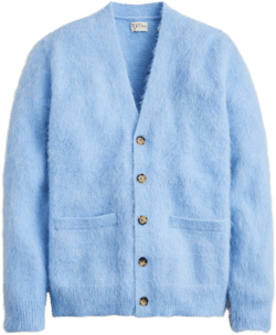 Alpaca-blend V-neck Cardigan Sweater For Men