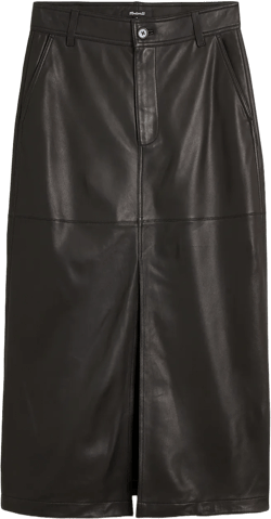 Leather Midi Skirt