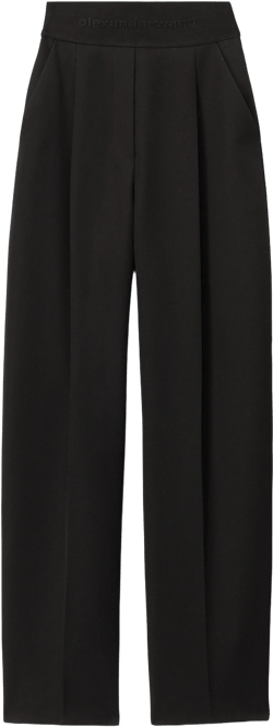 High Waisted Trouser With Logo Waistband