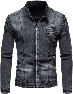 Autumn jacket for men, Korean slim-fit vintage denim jacket